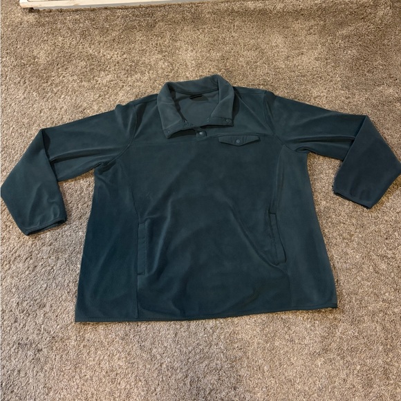 32 Degrees Heat Women’s Basil Green Midweight Snap Arctic Fleece Pullover 2XL - Picture 2 of 6